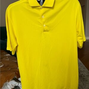 Nike Men's Bright Yellow Polo Shirt